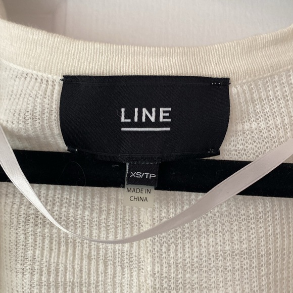 Line the Label open front cotton slub cardigan XS - Picture 4 of 5